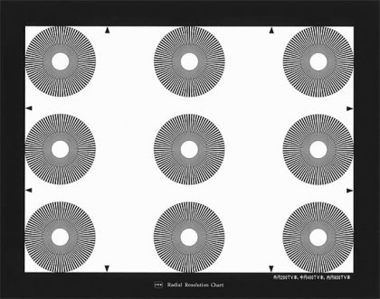 径向分辨率测试图卡