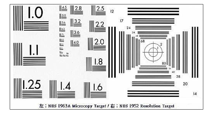 ISO12233标准分辨率测试卡